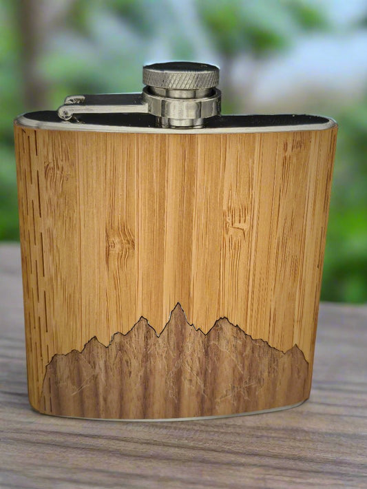 Wooden Flask (Bamboo Sky)