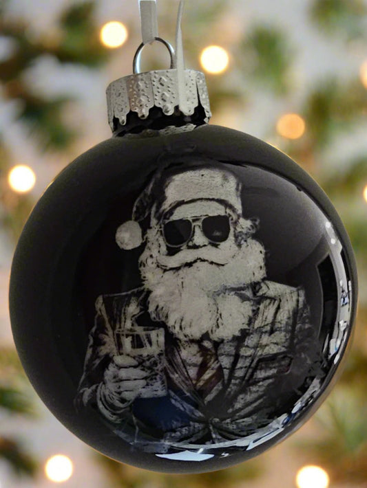 Christmas Ornament - My kind of Santa (Cheers Santa-1)