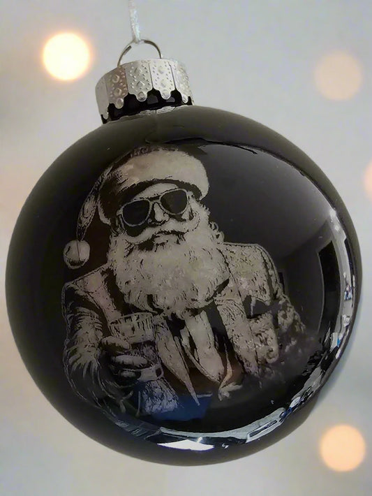 Christmas Ornament - My kind of Santa (Cheers Santa-2)