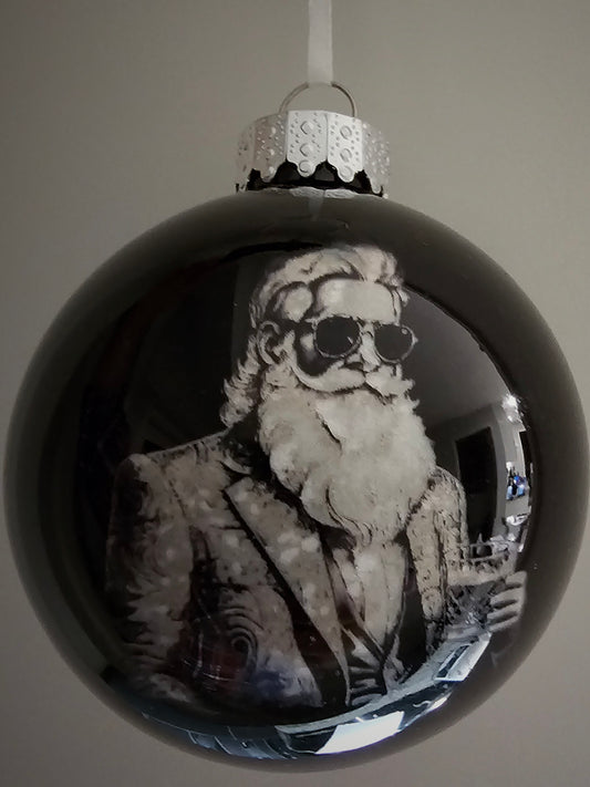 Christmas Ornament - My kind of Santa (Cool Sipping Santa - 2)